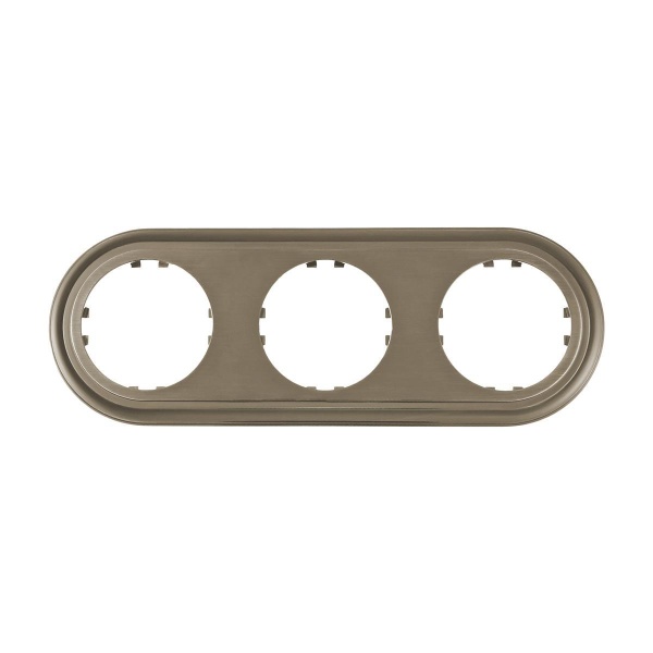 Рамка LK Studio 3-постовая круглая (бронза-электро) Vintage-Classic 889327-1