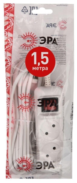 Удлинитель ЭРА 2гн 1,5м б/з U-2s-1,5m-2x1 Б0044046 Удлинитель ЭРА 2гн 1,5м б/з U-2s-1,5m-2x1 Б0044046