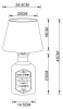 Настольная лампа Arte Lamp Isola A4272LT-1GY