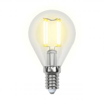 Лампа светодиодная филаментная E14 5W 3000K прозрачная LED-G45-5W/WW/E14/CL/MB GLM10TR