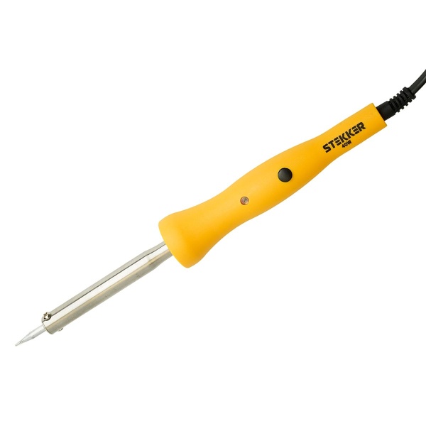 Паяльник 40W с кнопкой вкл., нихромовый нагреватель, долговечное жало, 230В PLE201- 40 49800