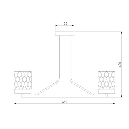 Потолочная люстра Eurosvet Calle 60127/6 латунь