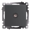 ТВ-розетка Stekker Катрин графит GLS00-7108-06 49419