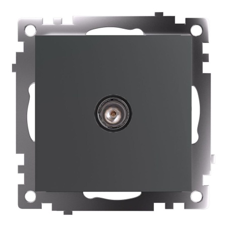 ТВ-розетка Stekker Катрин графит GLS00-7108-06 49419