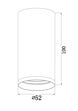 Потолочный светильник Maytoni Focus S C052CL-01B