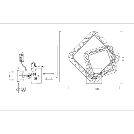 Настенный светильник Seven Fires Фенис SF7032/2W-CR