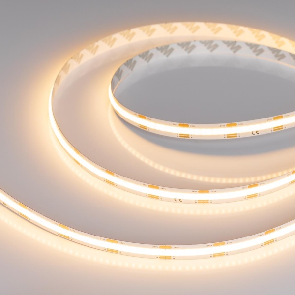 Светодиодная лента Arlight 9.6W/m 576Led/m CSP теплый/холодный белый 5M COB-X576-10mm 24V White-MIX 045179