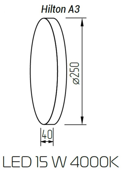 Настенно-потолочный светодиодный светильник TopDecor Hilton A3 12