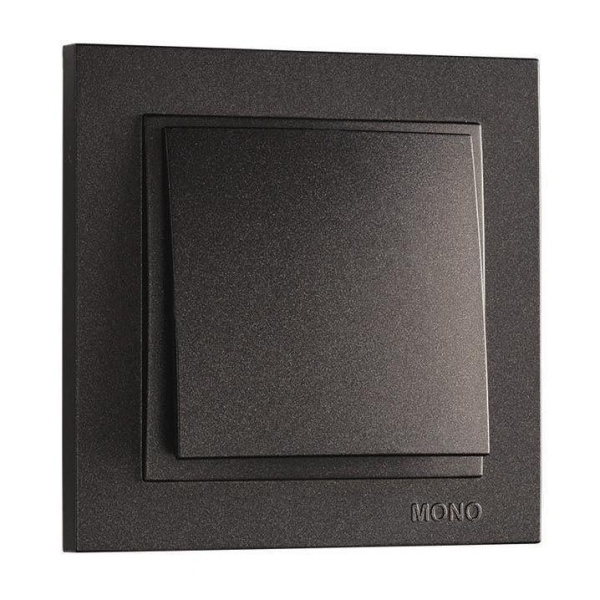 Выключатель Mono Electric Despina одноклавишный графит 102-202025-100 Выключатель Mono Electric Despina одноклавишный графит 102-202025-100