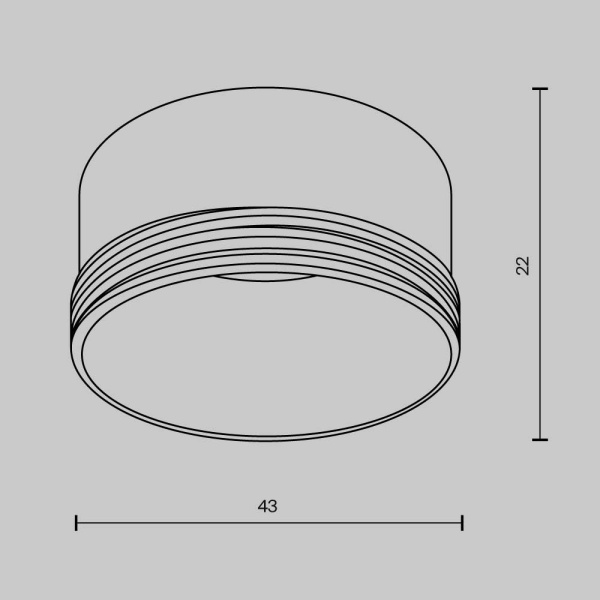 Кольцо декоративное Maytoni Technical Focus RingS-5-W Кольцо декоративное Maytoni Technical Focus RingS-5-W