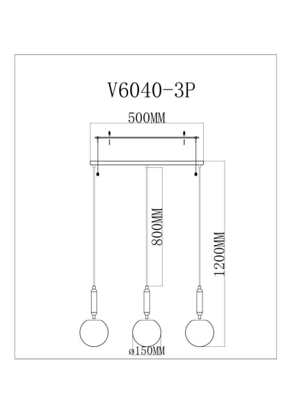Светильник подвесной Moderli Scrumbel V11565-3P