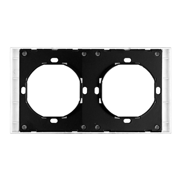 Рамка 2-местная, Stekker, PFR00-3002-01 Мия, белая магнолия 50457