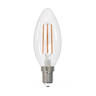 Лампа светодиодная (UL-00005164) E14 11W 3000K прозрачная LED-C35-11W/3000K/E14/CL PLS02WH