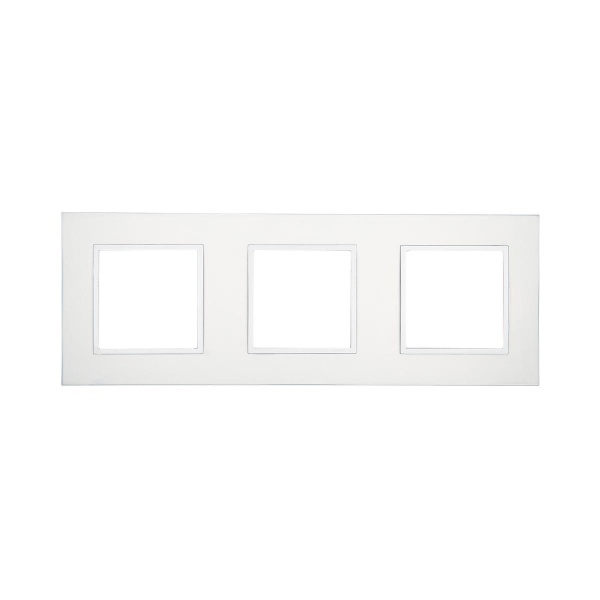 Рамка LK Studio 3-постовая из натурального анодированного алюминия LK45 854323-1