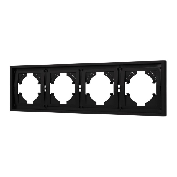 Рамка пластиковая FRM-TENDO-SFPL-4-BK Arlight 054654