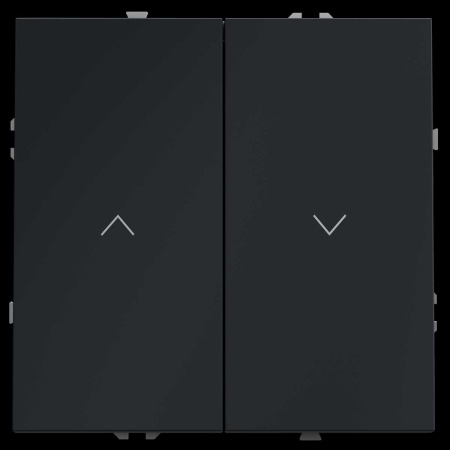 Выключатель встраиваемый S70 для жалюзи 10А, (графит) Voltum VLS020707
