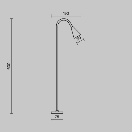 Ландшафтный светильник Maytoni Outdoor O531FL-L3B3K