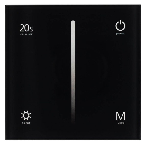 Панель управления Arlight Sens Smart-P42-Dim Black 028113 Панель управления Arlight Sens Smart-P42-Dim Black 028113