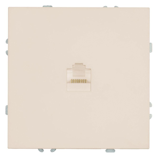 Розетка компьютерная 1-местная RJ-45 (механизм) Эмили, RST00-5117-08, кашемир, soft touch 49899