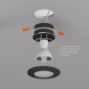 Встраиваемый светильник Denkirs Facet DK3016-BK