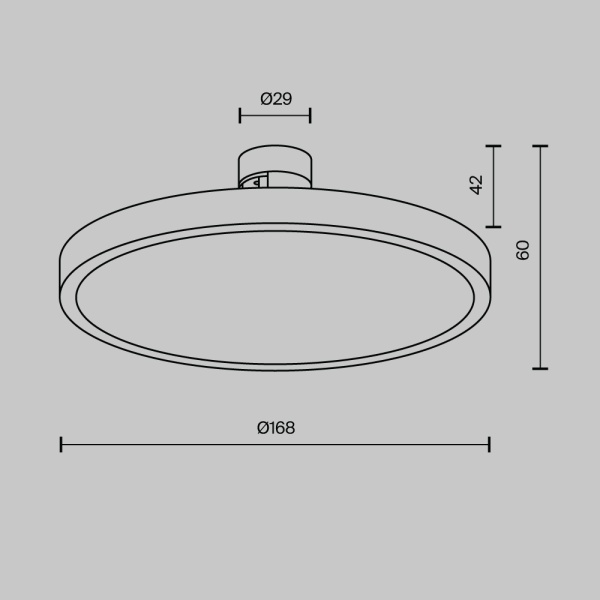 Трековый светильник Maytoni Technical TR153-1-10W3K-B