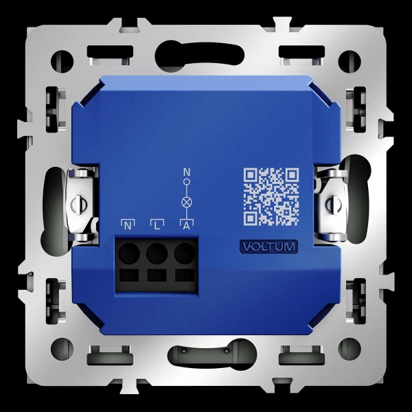 Выключатель встраиваемый S70 карточный 16А, (титан) Voltum VLS010706