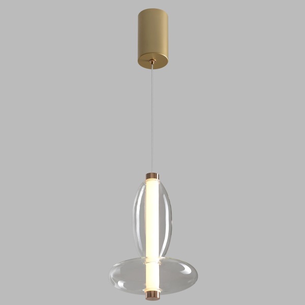 Подвесной светодиодный светильник Crystal Lux Quasar SP7W Led Transparent