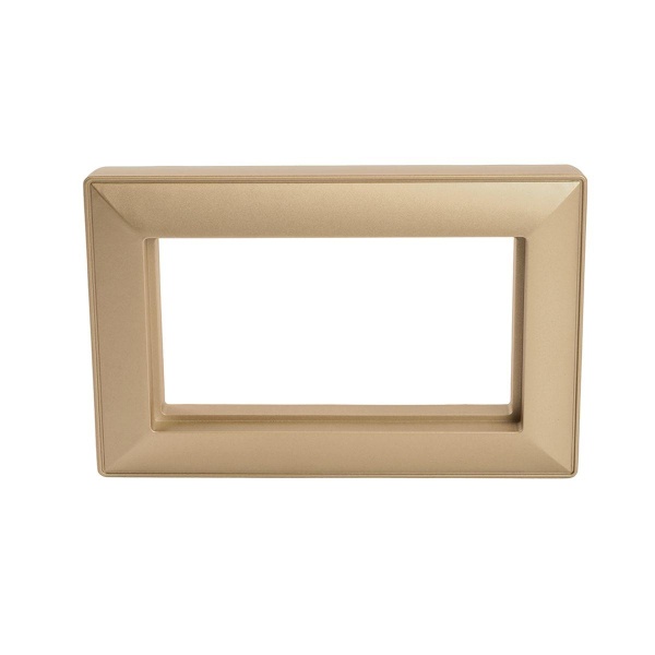 Рамка 2-местная (без перемычки), пластик, Stekker, PFR00-7012-08 Катрин, золото 50044