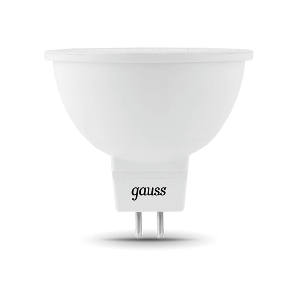 Лампа светодиодная Gauss GU5.3 5W 6500K матовая 201505305