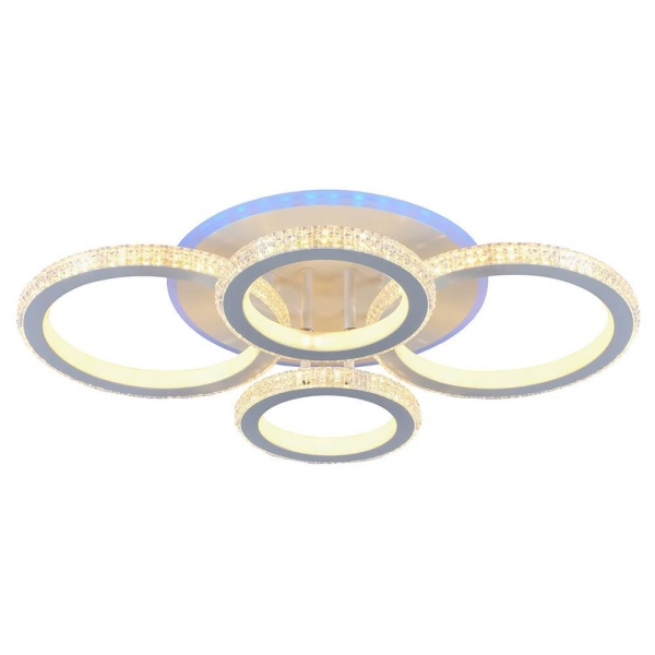 Потолочная светодиодная люстра Profit Light 8017/2+2 WHT