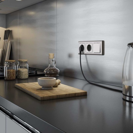 Выключатель одноклавишный Werkel глянцевый никель W1110002 4690389157585