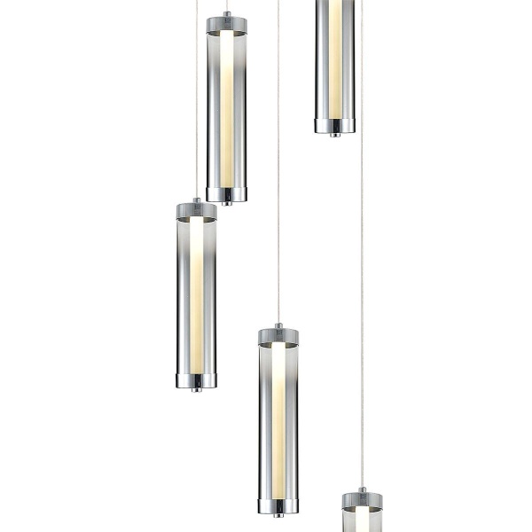 Подвесная светодиодная люстра Indigo Rilucente 11061/5P Chrome V000147L