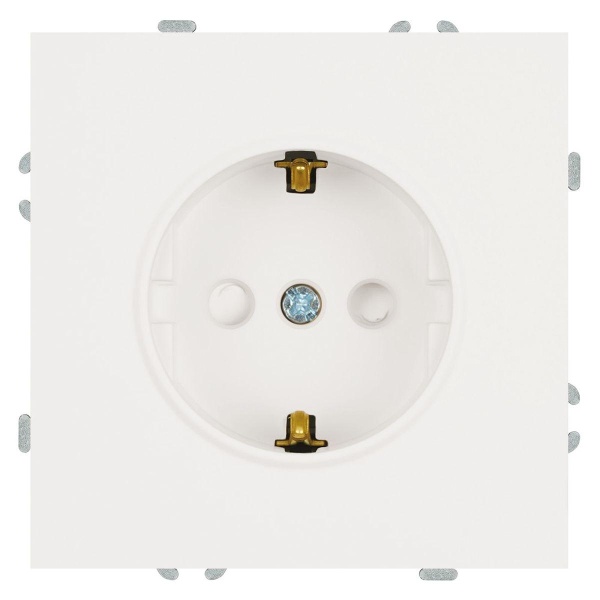 Розетка 2P+PE Stekker Эмили со шторками белый фарфор RST16-5110-01 49880