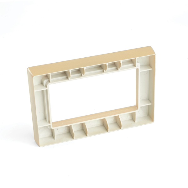 Рамка 2-местная (без перемычки), пластик, Stekker, PFR00-7012-08 Катрин, золото 50044