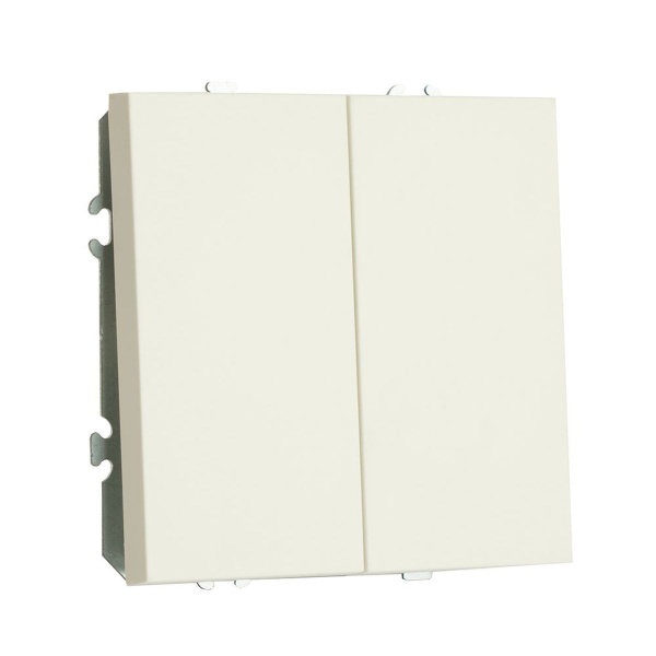 Переключатель двухклавишный Stekker Эмили белый фарфор RSW10-5107-01 49869