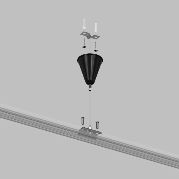 Подвесная система для треков Denkirs Solid Base TR1105-BK