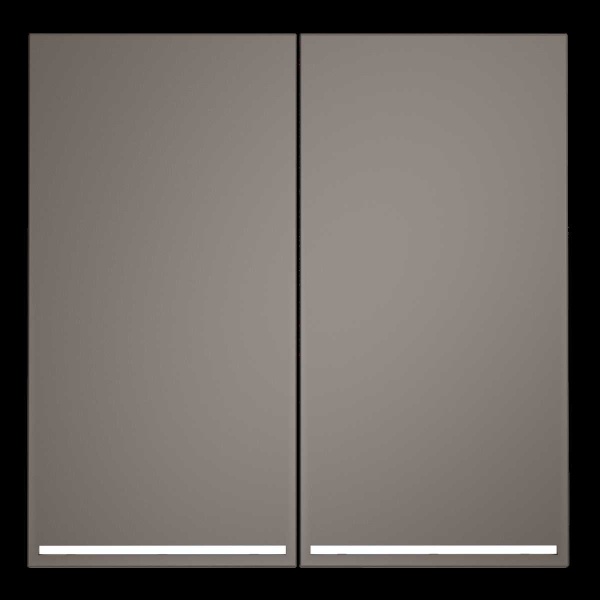 Клавиши для выключателя/переключателя двухклавишного с подсветкой, S70 (капучино) Voltum VLS000414