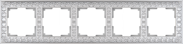 Рамка Werkel Antik на 5 постов жемчужный WL07-Frame-05 4690389063534