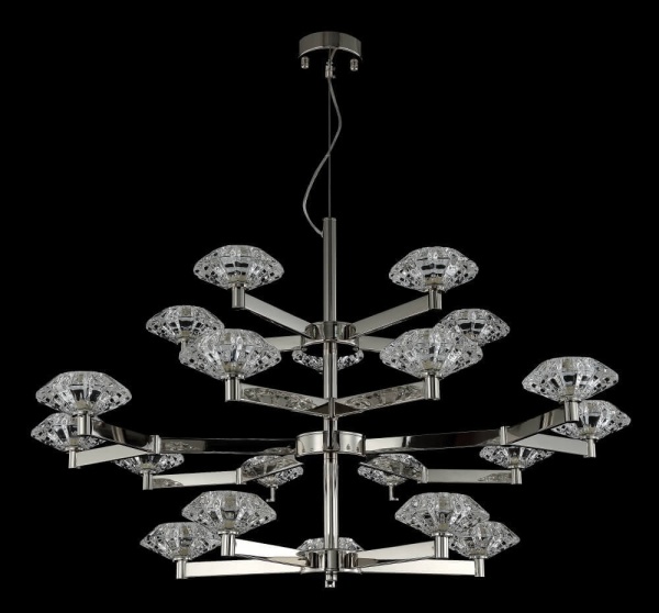 Подвесная люстра Crystal Lux Rebeca SP5+10+5 Nickel