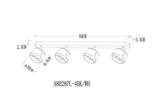 Спот Arte Lamp Amaks A8028PL-4WH Спот Arte Lamp Amaks A8028PL-4WH