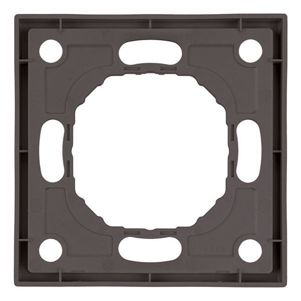 Рамка Stekker, PFR00-5001-09 1-местная Эмили, антрацит, soft touch 49936