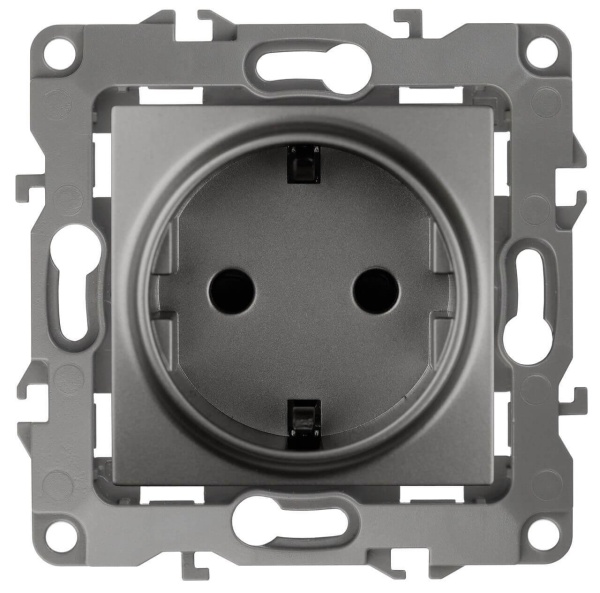 Розетка ЭРА 12 2P E Schuko со шторками 16A 250V 12-2102-12 Б0019323 Розетка ЭРА 12 2P E Schuko со шторками 16A 250V 12-2102-12 Б0019323