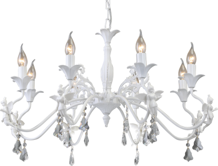 Подвесная люстра Arte Lamp Angelina A5349LM-8WH