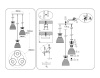 Светильник подвесной со стеклянными плафонами Ambrella light Traditional TR3405