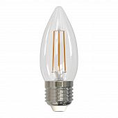 Лампа светодиодная диммируемая (UL-00005187) E27 9W 3000K прозрачная LED-C35-9W/3000K/E27/CL/DIM GLA01TR
