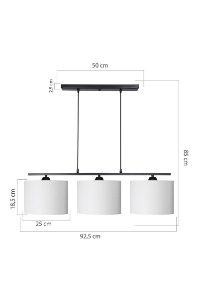 Подвесная люстра Toplight Laurene TL1610H-03WH