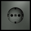 Накладка для розетки с заземлением S70 (титан) Voltum VLS000606