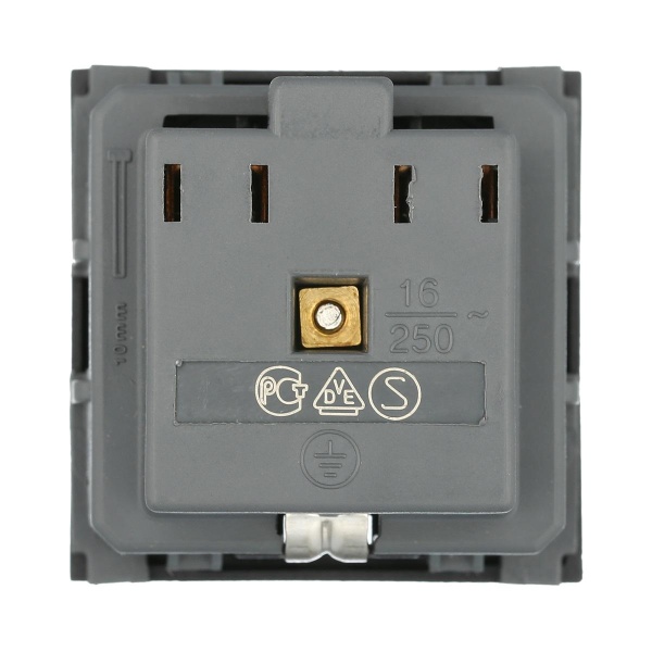 Розетка LK Studio с з/к, со шторками глянцевая поверхность (черный бархат) LK45 851108