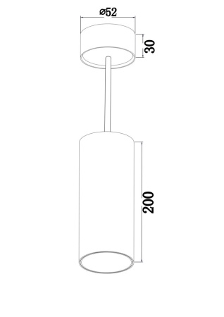 Подвесной светодиодный светильник Maytoni Technical Focus Led P071PL-L12W4K