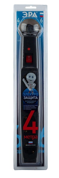 Сетевой фильтр ЭРА 6гн 4м с/з SFX-6es-4m-B Б0044026 Сетевой фильтр ЭРА 6гн 4м с/з SFX-6es-4m-B Б0044026